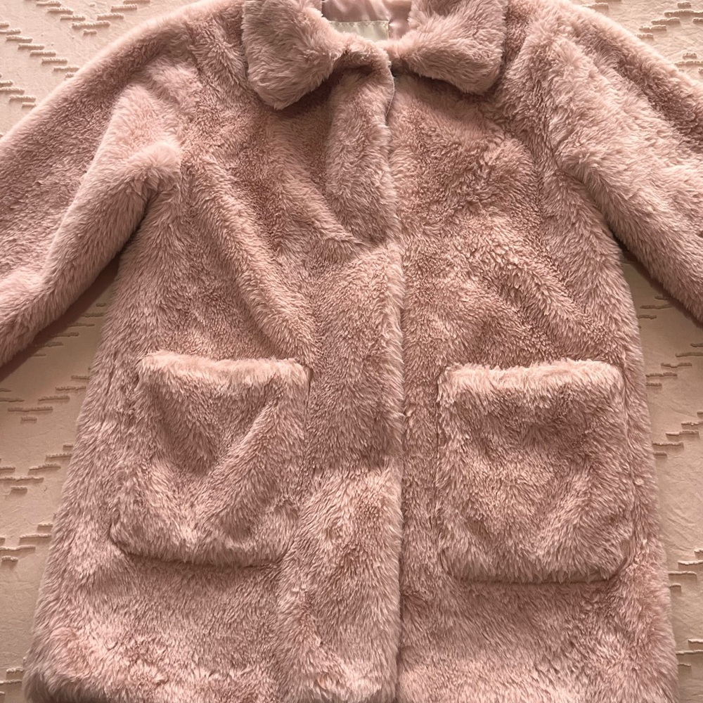 Justify Blush Pink Faux Fur Jacket